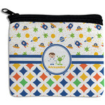 Boy's Space & Geometric Print Rectangular Coin Purse (Personalized)