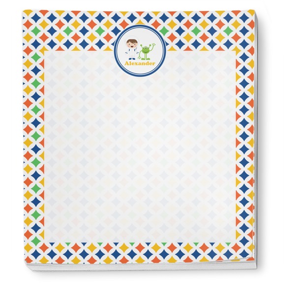 Boy's Space & Geometric Print Notepad - Apvl