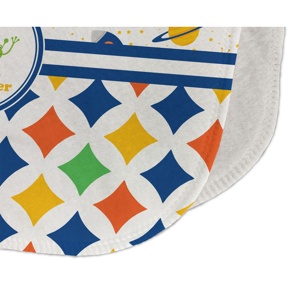 Boy's Space & Geometric Print Old Burp Detail