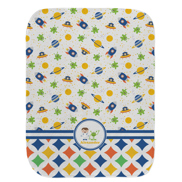 Boy's Space & Geometric Print Old Burp Flat