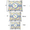 Boy's Space & Geometric Print Outdoor Dog Beds - SIZE CHART