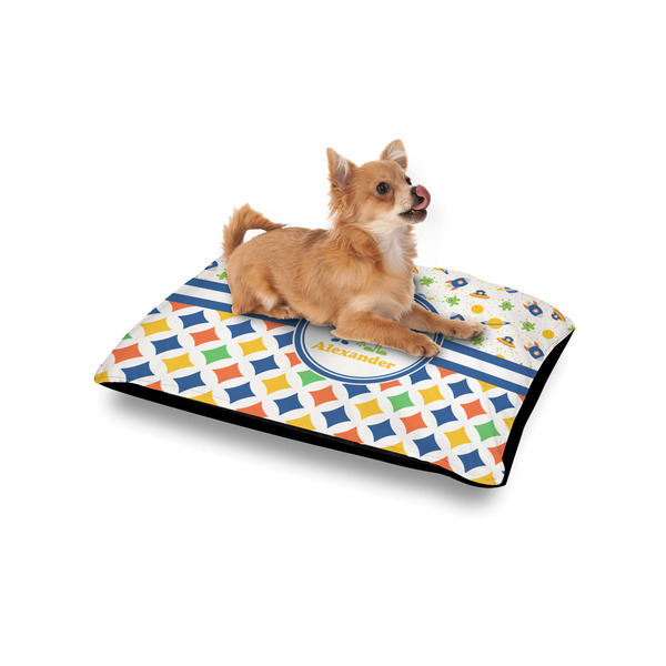 Boy's Space & Geometric Print Outdoor Dog Beds - Small - IN CONTEXT