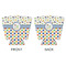 Boy's Space & Geometric Print Party Cup Sleeves - with bottom - APPROVAL