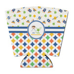 Boy's Space & Geometric Print Party Cup Sleeve - with Bottom (Personalized)
