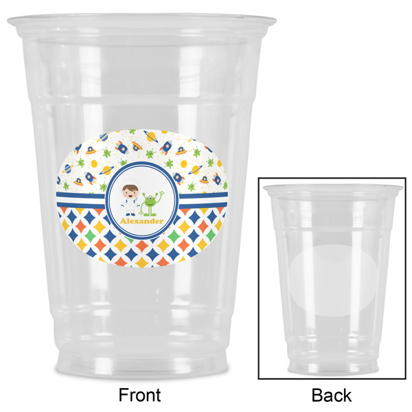 Boy's Space & Geometric Print Party Cups - 16oz - Approval