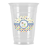 Boy's Space & Geometric Print Party Cups - 16oz (Personalized)