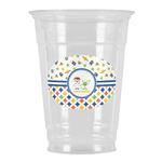Boy's Space & Geometric Print Party Cups - 16oz (Personalized)