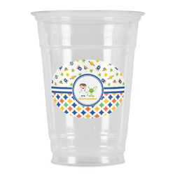 Boy's Space & Geometric Print Party Cups - 16oz (Personalized)