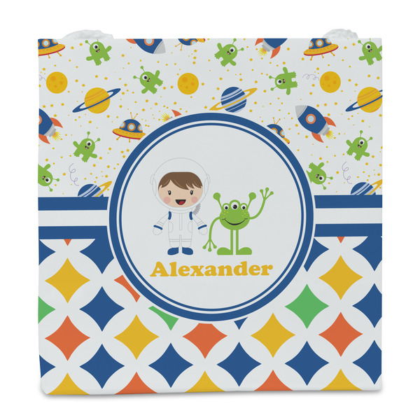 Boy's Space & Geometric Print Party Favor Gift Bag - Matte - Front