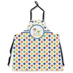 Boy's Space & Geometric Print Apron Without Pockets w/ Name or Text