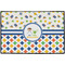 Boy's Space & Geometric Print Door Mat - 36"x24" (Personalized)