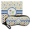 Boy's Space & Geometric Print Personalized Eyeglass Case & Cloth