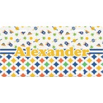 Boy's Space & Geometric Print Front License Plate (Personalized)