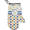 Boy's Space & Geometric Print Personalized Oven Mitts