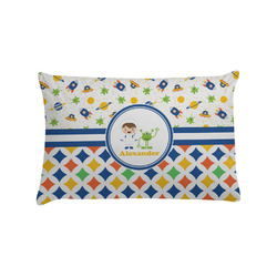 Boy's Space & Geometric Print Pillow Case - Standard (Personalized)