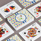 Boy's Space & Geometric Print Playing Cards - Front & Back View