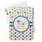 Boy's Space & Geometric Print Playing Cards - Front View
