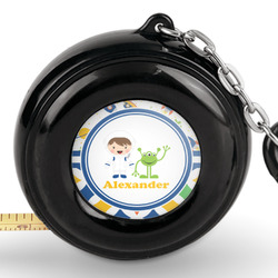 Boy's Space & Geometric Print Pocket Tape Measure - 6 Ft w/ Carabiner Clip (Personalized)