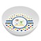 Boy's Space & Geometric Print Melamine Bowl - 8 oz (Personalized)