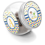 Boy's Space & Geometric Print Puppy Treat Jar (Personalized)