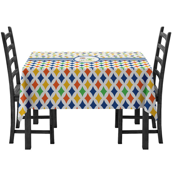 Custom Boy's Space & Geometric Print Tablecloth (Personalized)