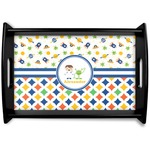 Boy's Space & Geometric Print Wooden Tray (Personalized)