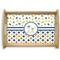 Boy's Space & Geometric Print Natural Wooden Tray - Small (Personalized)