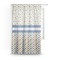 Boy's Space & Geometric Print Sheer Curtain With Window and Rod