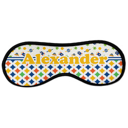 Boy's Space & Geometric Print Sleeping Eye Masks - Large (Personalized)