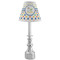 Boy's Space & Geometric Print Small Chandelier Lamp - LIFESTYLE (on candle stick)