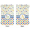 Boy's Space & Geometric Print Small Laundry Bag - Front & Back View