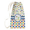 Boy's Space & Geometric Print Small Laundry Bag - Front View