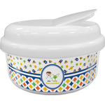 Boy's Space & Geometric Print Snack Container (Personalized)