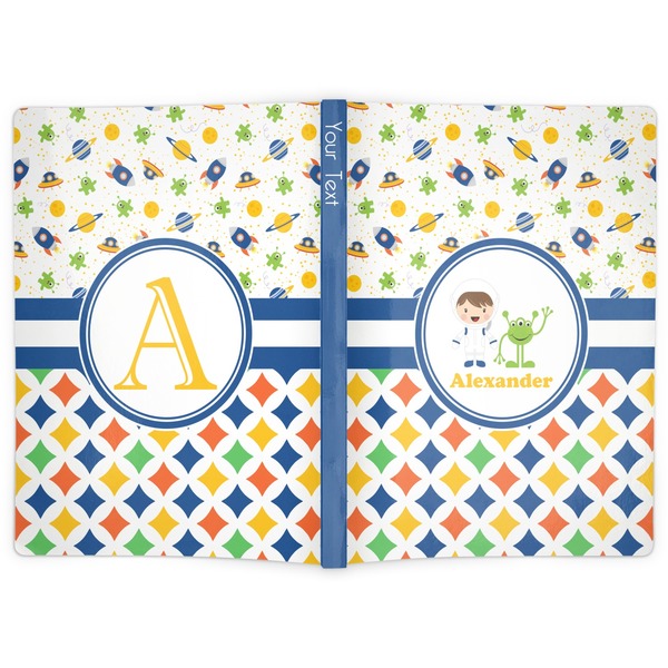 Boy's Space & Geometric Print Soft Cover Journal - Apvl