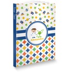 Boy's Space & Geometric Print Softbound Notebook - 5.75" x 8" (Personalized)