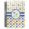 Boy's Space & Geometric Print Spiral Journal Large - Front View