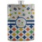 Boy's Space & Geometric Print Stainless Steel Flask (Personalized)