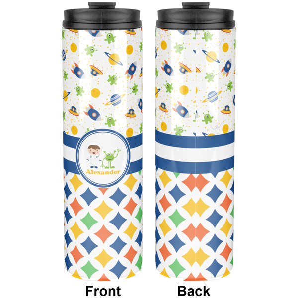 Boy's Space & Geometric Print Stainless Steel Tumbler 20 Oz - Approval
