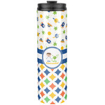 Boy's Space & Geometric Print Stainless Steel Skinny Tumbler - 20 oz (Personalized)