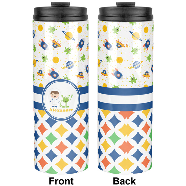 Boy's Space & Geometric Print Stainless Steel Tumbler - Apvl