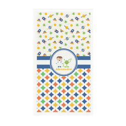 Boy's Space & Geometric Print Guest Towels - Full Color - Standard (Personalized)