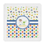 Boy's Space & Geometric Print Standard Decorative Napkins (Personalized)