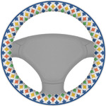Boy's Space & Geometric Print Steering Wheel Cover (Personalized)