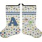 Boy's Space & Geometric Print Stocking - Double-Sided - Approval