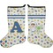 Boy's Space & Geometric Print Holiday Stocking - Double-Sided - Neoprene (Personalized)