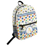Boy's Space & Geometric Print Student Backpack (Personalized)