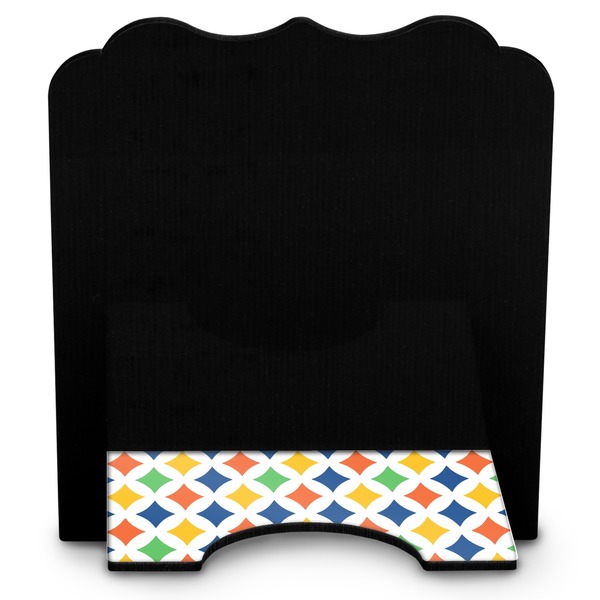 Boy's Space & Geometric Print Stylized Tablet Stand - Back