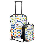 Boy's Space & Geometric Print Kids 2-Piece Luggage Set - Suitcase & Backpack (Personalized)