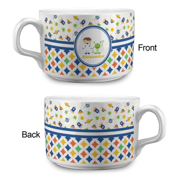Boy's Space & Geometric Print Tea Cup - Single Apvl