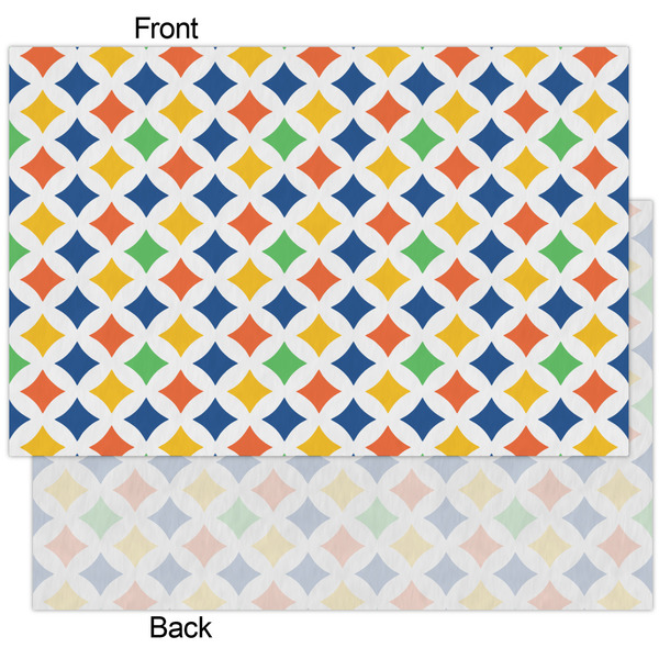 Boy's Space & Geometric Print Tissue Paper - Heavyweight - XL - Front & Back